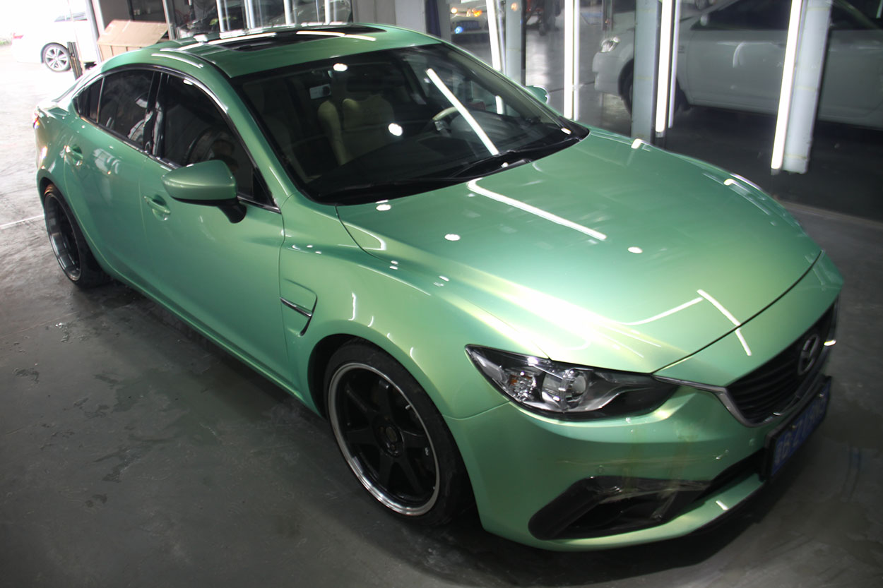 Shenzhen Tide Car Clan Mazda Artez Whole Car Color Change Car Color Spray Paint Physical Store Construction