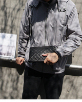 2020 new retro - made old Waffg Buff leather man with a large capacity pack envelope