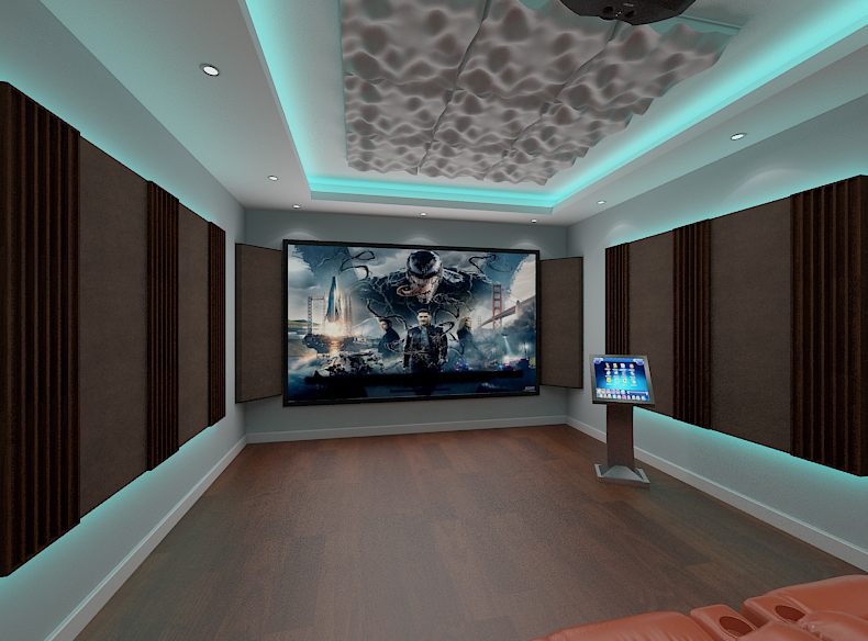 Dr. Yin custom wall-mounted hidden diffusion module home private theater