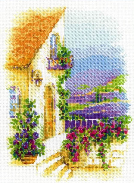 Only Saga format Cross embroidered patterned large full drawings Replotter source files Riolis1689 in front of beautiful scenery-Taobao