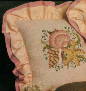 7731 Heisei seashells Pillow Cross Embroidered drawing Drawing Source File XSDs