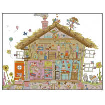 Cross-stitch electronic drawing xsd redraw Saga source file 16349 Bothy Threads small house