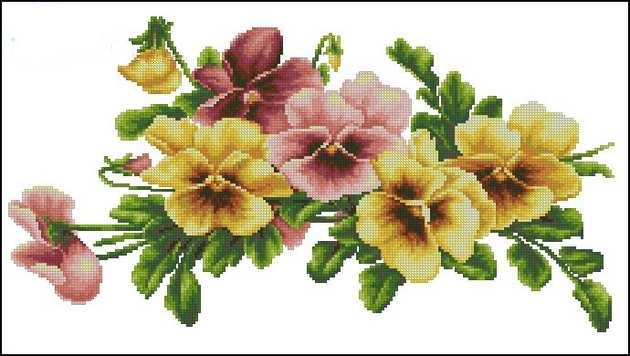 Luca-S BM3004 Phalaenopsis flower cross-stitch figure redrawing source file XSD