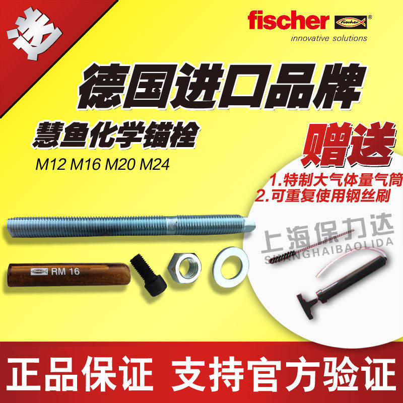 Wise fish chemical anchor bolt M10 M12 M16 M20 M24 chemical anchor bolt bolt screw wise fish anchoring
