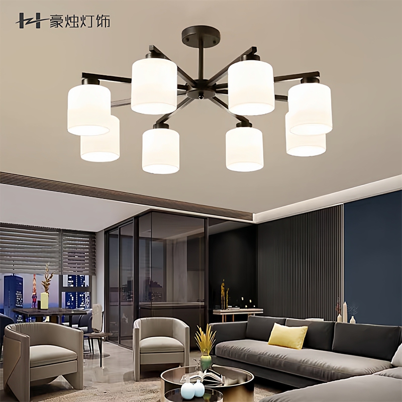 Nordic Living Room Lamp New Creative Trendy High-End Chandelier Dustproof Modern Minimalist Dining Room Bedroom Lighting Fixtures