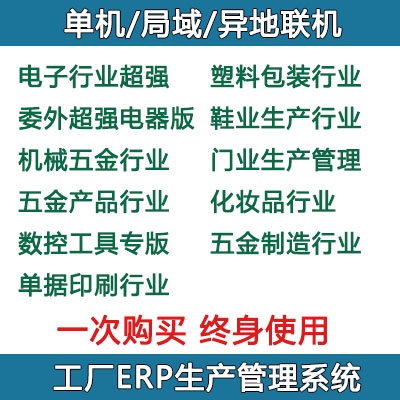 Factory ERP Electronic Footwear Production Management Software System Electrical Machinery Plastic Door Network USB Encryption Lock