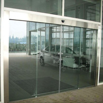 Tempered glass induction door electric door swing door automatic double door company door stainless steel sliding door to the spring door