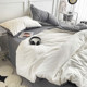 2025 New Model ins All-Cotton Three or Four-Piece Set Pure Cotton Bed Sheet Duvet Cover Fitted Sheet College Dormitory