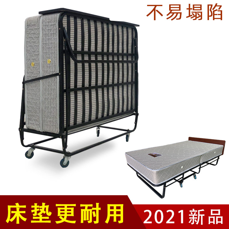 Spring cushion hotel extra bed folding bed hotel special extra bed household temporary extra bed single bed foldable bed