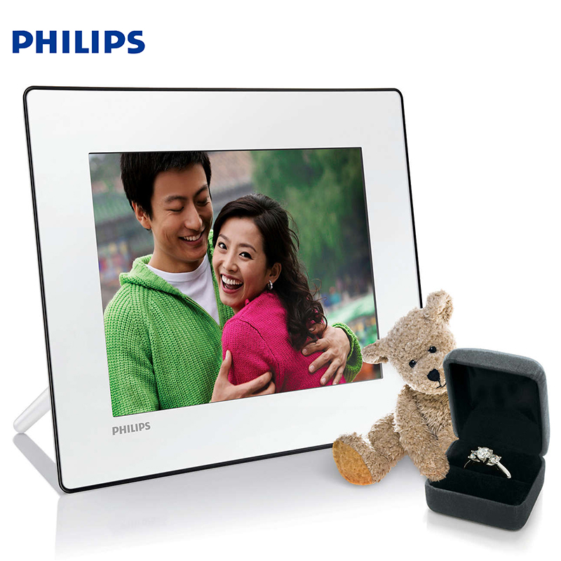 Philips SPF1528 khung ảnh kỹ thuật số siêu mỏng thời trang HD khung ảnh điện tử album 8 inch khung ảnh gốc xác thực