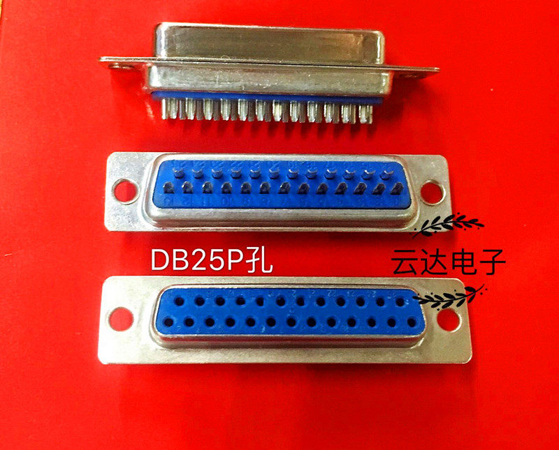 Special price DB-25P male female DB-25P wire bonding type two-row 25-core pinhole series oral parallel port