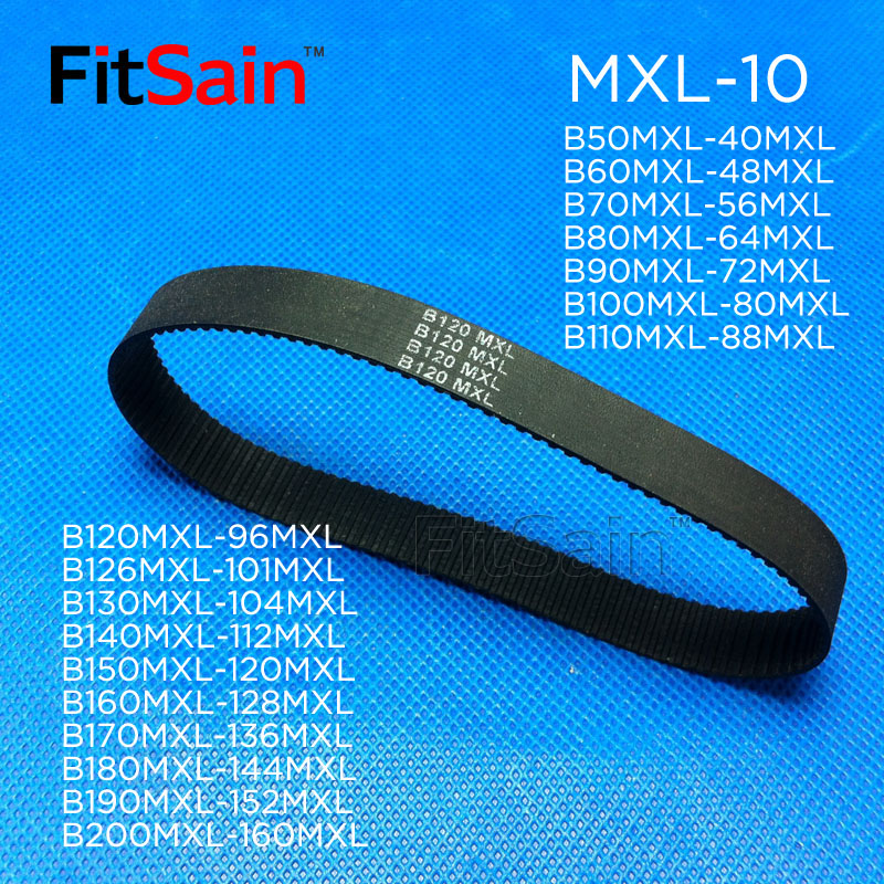 FitSain-MXL bandwidth 10 synchronous belt rubber belt synchronous wheel drive belt pulley slow down