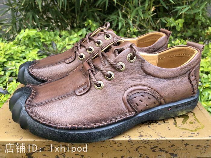 Lijiang Yulong Leather Shoes Men's Casual Leather Shoes-Pure Handmade-Tooling Shoes-Outdoor Shoes-Calf Leather-Soft