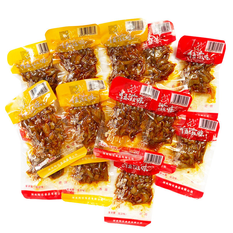 Hunan specialty Wu taste crisp bone bulk weighing 500g spicy crisp bone marinated snacks