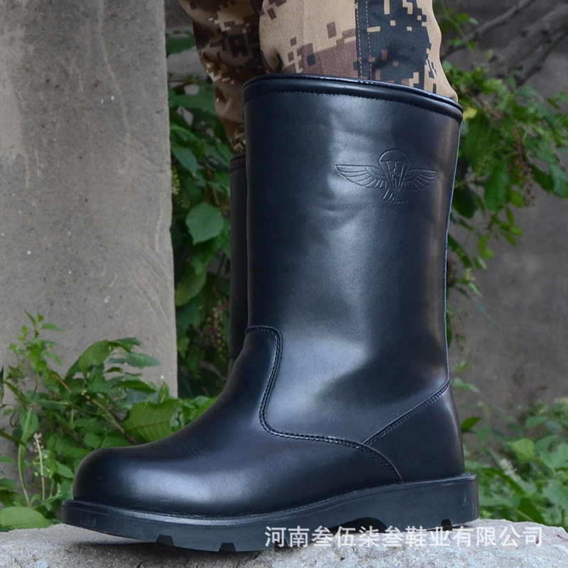 Male winter fur integrated snow ground boots thickened warm and velvety high cylinder Martin Northeast non-slip anti-chill cotton shoes