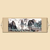 Qianfeng Jingxiu Wanmu Spring Six-foot Banner Guilin Landscape Soft Mounting Famous Chinese Painting Calligraphy Painting White Snow Stone
