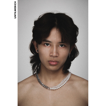  UNTILWERICH ORIGINAL PEARL WHITE CUBAN CHAIN LAMINATED NECKLACE PENDANT HIP HOP MENS AND WOMENS CLAVICLE SWEATER CHAIN