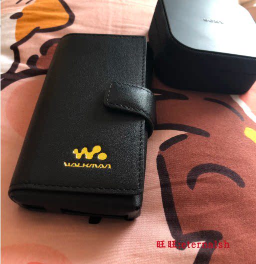 Suitable for Sony NW-WM1A Leather case Cash SONY Gold brick handbag Black brick WM1Z leather protective case Apricot