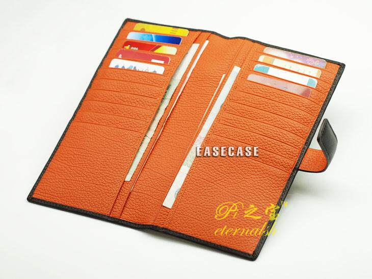 Professional customization First layer genuine leather wallet Credit card holder Multiple card slots Men's long version F4 can be engraved