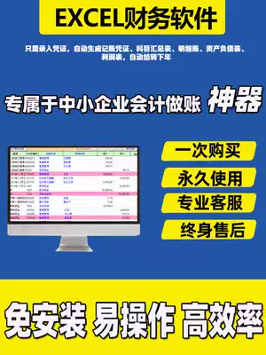 Accounting manual accounting statement financial software excel Financial Statement form accounting vouchers automatically carried forward