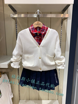 Clothing childrens clothing special cabinet Domestic 21 years Spring Festival girl pure cotton V collar knit cardio-hoodie CKB2321N