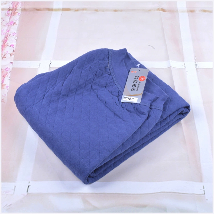 Cộng với quần lửng size lớn cho nam trung niên dày quần cotton một mảnh ba lớp chần ấm quần mỏng bố lỏng