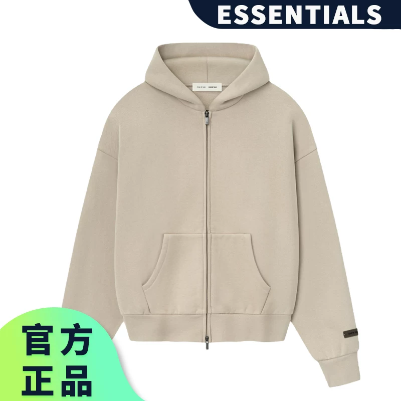 Новый фирменный ESSENTIALS зиппер кардиган худи с капюшоном, мужской и женский пальто SF25, многорядный свободный стиль, трендовый бренд