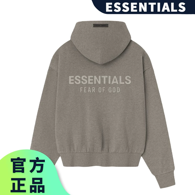 Новый фирменный ESSENTIALS зиппер кардиган худи с капюшоном, мужской и женский пальто SF25, многорядный свободный стиль, трендовый бренд
