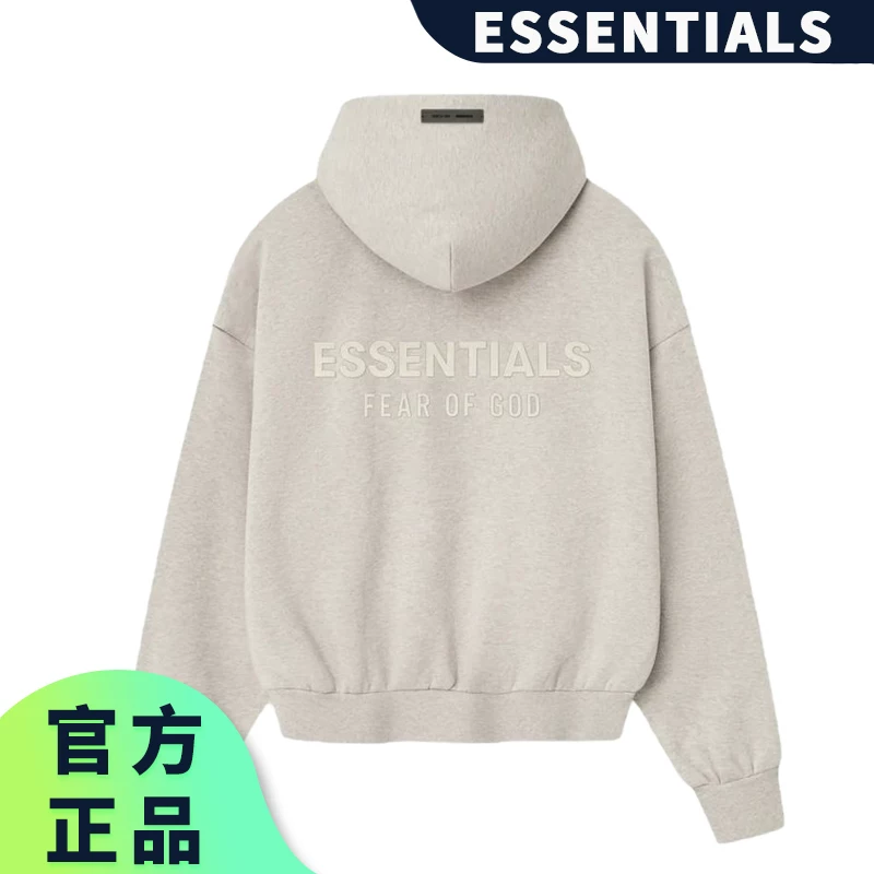 Новый фирменный ESSENTIALS зиппер кардиган худи с капюшоном, мужской и женский пальто SF25, многорядный свободный стиль, трендовый бренд
