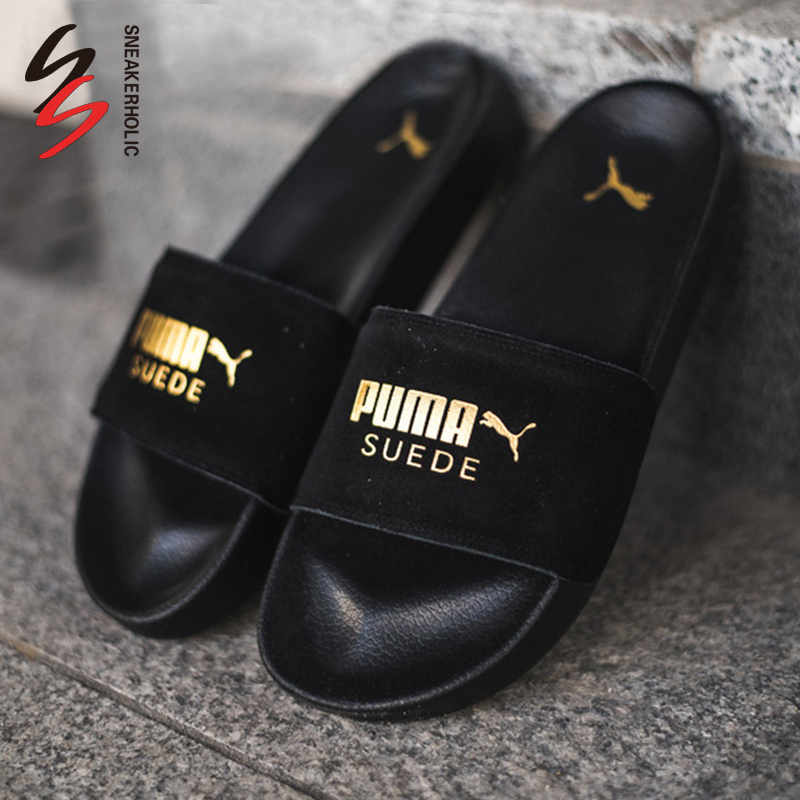 Chuyển động đi lên Puma Leadcat Suede Vàng da lộn tiêu chuẩn Dép thể thao 365758-01-04 dép balenciaga