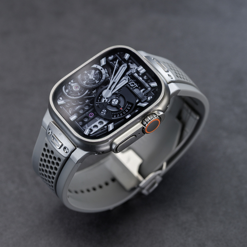 Original Mesh Breathable iWatch Sports Silicone Strap Suitable for Apple Ultra4 Watch Applewatch12 Original Mesh Breathable iWatch Sports Silicone Strap Suitable for Apple Ultra4 Watch Applewatch12