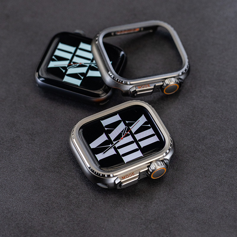 The Original Texture Instantly Transforms into Ultra3 Metal iWatch Protective Case, Suitable for Apple Watch Watch Straps