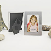 Aluminum alloy metal Photo Frame 3 inch 3 inch wedding photo stand set-up gift decoration refrigerator sticker