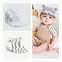 Spot next childrens wear boys baby boy ears striped sun hat baseball cap