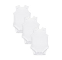 Spot MotherCare child dress male and female child white pure cotton sleeveless bag fart triangular climbing one-piece suit