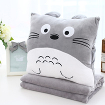 Office pillow quilt nap pillow quilt car pillow quilt dual-use cushion quilt pillow coral fleece air-conditioning blanket