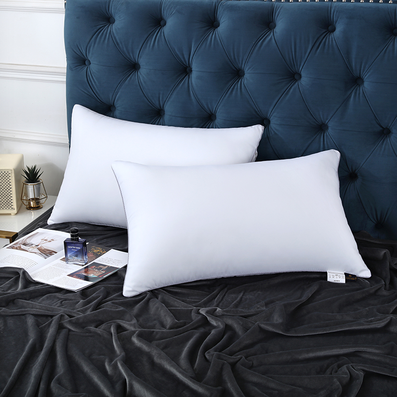 Muji factory cotton pillow core Japanese white cotton pillow rectangular neck pillow hotel same style single double pillow