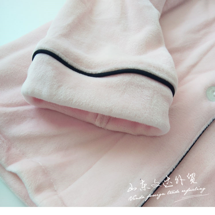 Đồ ngủ nhung mùa đông đảo nam nữ mùa xuân và mùa thu Phiên bản Hàn Quốc của bộ đồ đôi phục vụ tại nhà ngọt ngào đơn giản rộng cỡ lớn đồ bộ cho người 60 tuổi