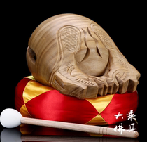 Buddha instrument utensils Taiwan pure solid wood carving Guilan wooden fish rituals Buddha chanting Buddhist Temple musical instrument Law meeting supplies