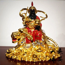 Taiwans pure copper sticker true gold Zhao Gong Ming Statue 40CM High open shop Home dedicated to the Wuchaezhen Town Residence