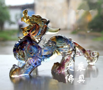 Liuli Zhaocai Town House Evil Crafts Orchment Porch Office Living Room Opening Gift Feng Shui Decoration