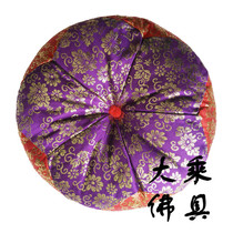 Buddhist supplies Temple equipment accessories copper chime mat wooden fish mat 3 5 inch 5 inch 8 inch-34 inch color cotton mat Blue