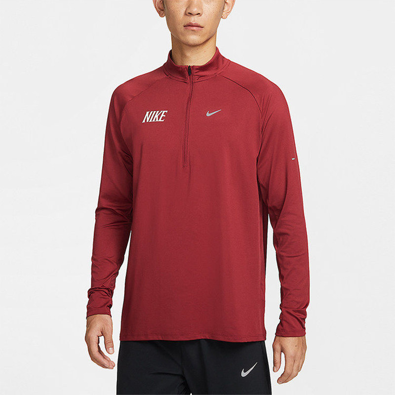 Nike/Nike Year of the Horse Limited Edition Men's Quick-Drying Half-Zip Stand-Up Collar Running Long-Sleeved Sweatshirt Iq3818-613 Nike/Nike Year of the Horse Limited Edition Men's Quick-Drying Half-Zip Stand-Up Collar Running Long-Sleeved Sweatshirt Iq3818-613
