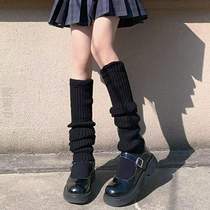 y2k mid-tube protective bubble cover} socks Japanese style autumn and winter knitted warm jk leg socks white womens Lolita calf