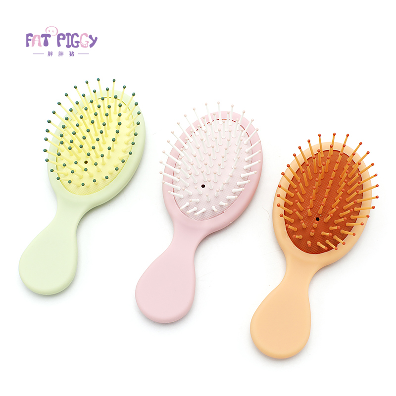 Baby Ice Cream Contrasting Color Plastic Comb Student Massage Air Cushion Comb Children's Cute Mini Small and Easy to Carry