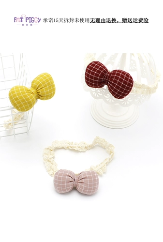 Милая повязка на голову с бантиком для девочек для принцессы, детский аксессуар для волос для новорожденных, ободок, в корейском стиле