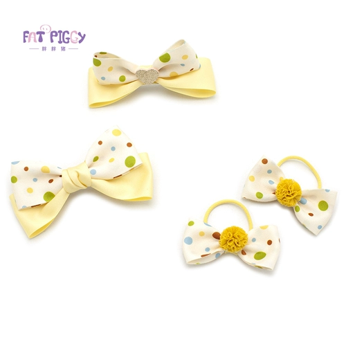 Желтый детский аксессуар для волос, трехмерная детская заколка для волос с бантиком, тренд сезона