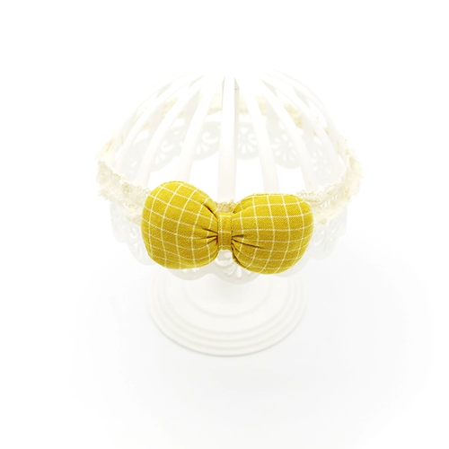 Милая повязка на голову с бантиком для девочек для принцессы, детский аксессуар для волос для новорожденных, ободок, в корейском стиле