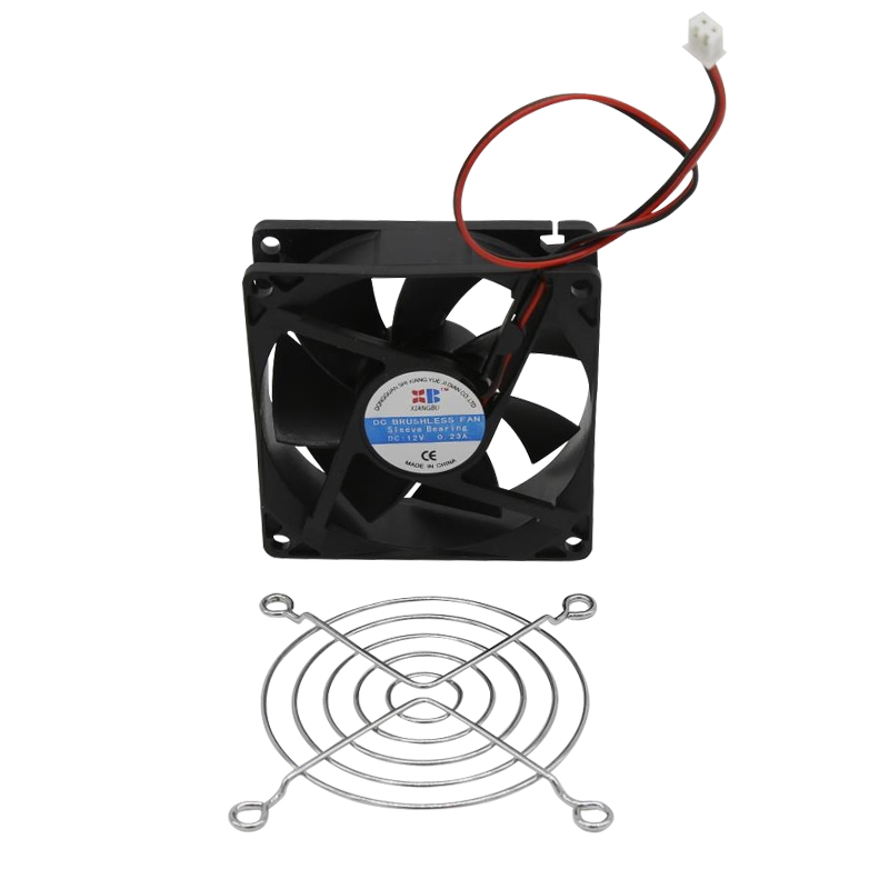 Fan iron mesh 8cm 12V