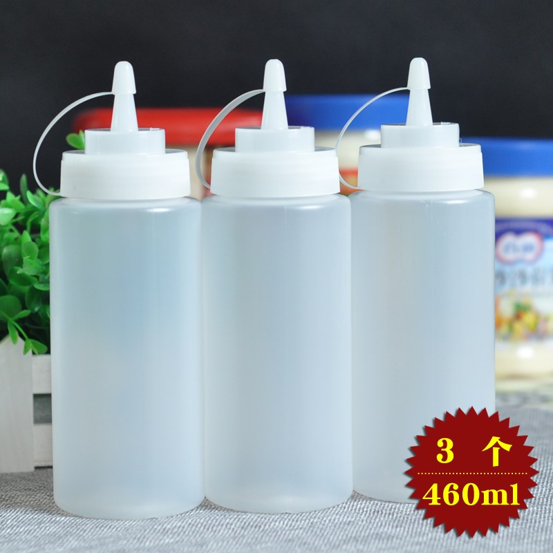 Oil Pot Transparent Jam Jam Bottle Wholesale Jam Jam Fruit Jars Salad Home Squeeze bottle Supplies plastic bottles Small oil